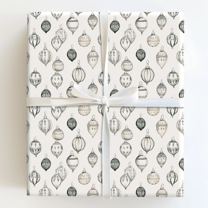 Shimmer Silver - Wrapping Paper - Aspen & Arlo