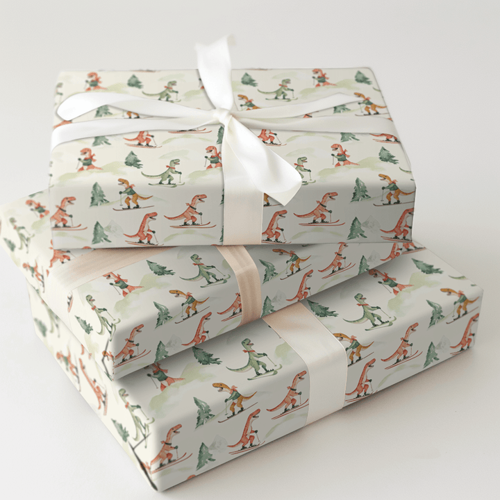 Ski Rex - Wrapping Paper - Aspen & Arlo