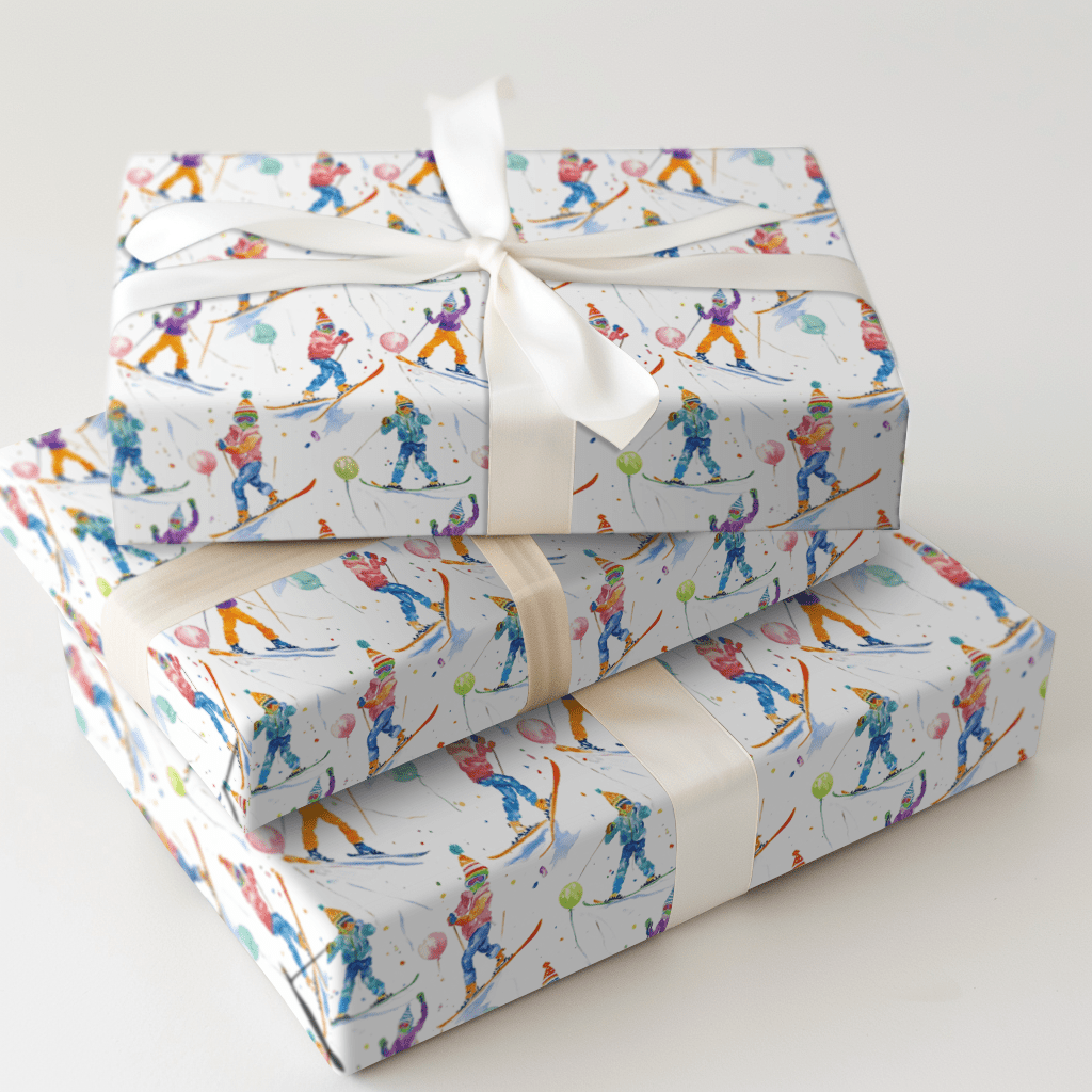 Sloping the Wish - Wrapping Paper - Aspen & Arlo