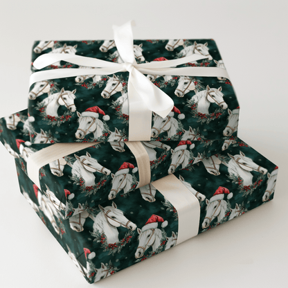 Snowflake Stallion - Wrapping Paper - Aspen & Arlo