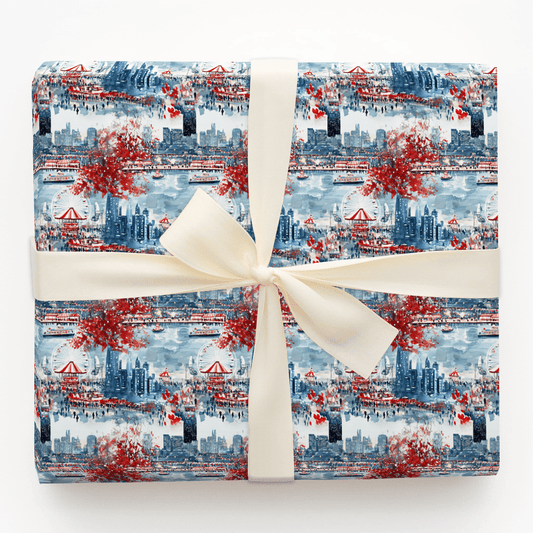 Snowflakes At Navy Pier - Wrapping Paper - Aspen & Arlo