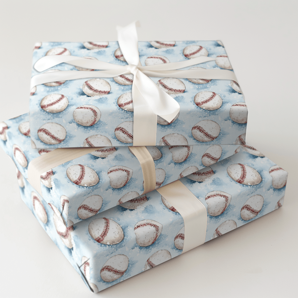 Snowing Strike Outs - Wrapping Paper - Aspen & Arlo