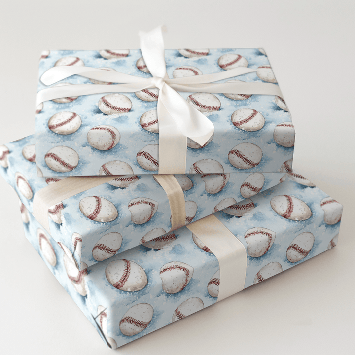 Snowing Strike Outs - Wrapping Paper - Aspen & Arlo
