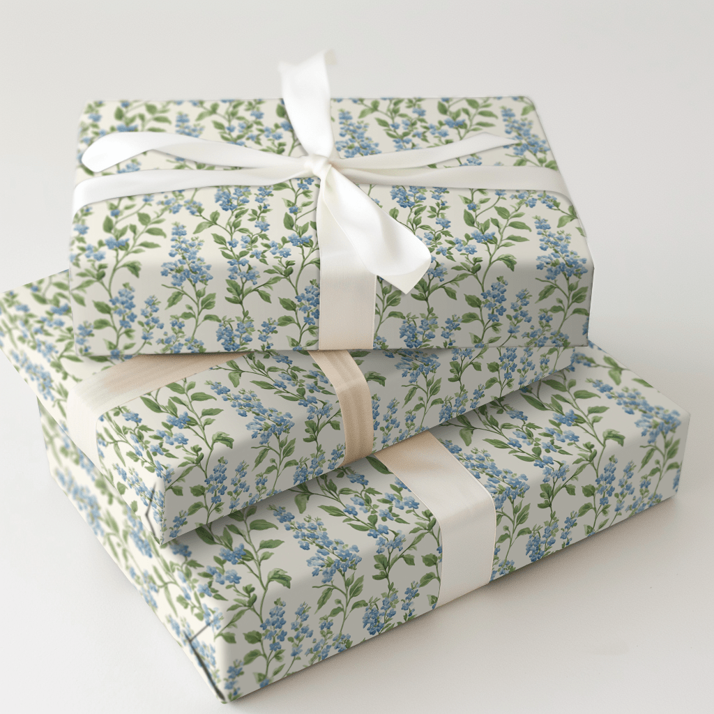 Soft as Baby Blue - Wrapping Paper - Aspen &amp; Arlo