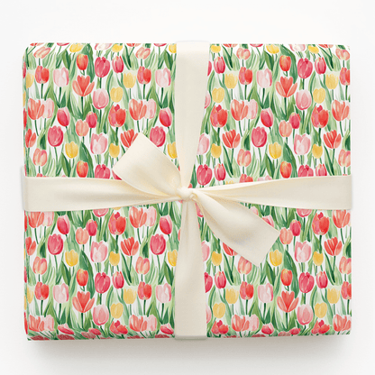 Somebunny Loves Tulips - Wrapping Paper - Aspen & Arlo