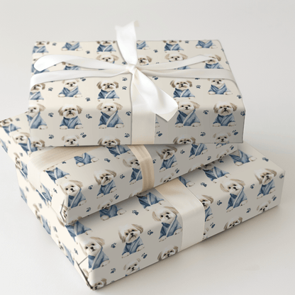 Spa Day with the Shih Tzus - Wrapping Paper - Aspen & Arlo
