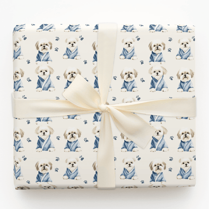 Spa Day with the Shih Tzus - Wrapping Paper - Aspen & Arlo