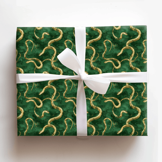 Spearmint Serpent - Wrapping Paper - Aspen & Arlo