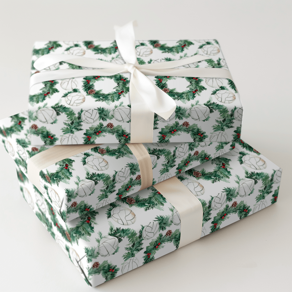 Spin Holly Serve - Wrapping Paper - Aspen & Arlo