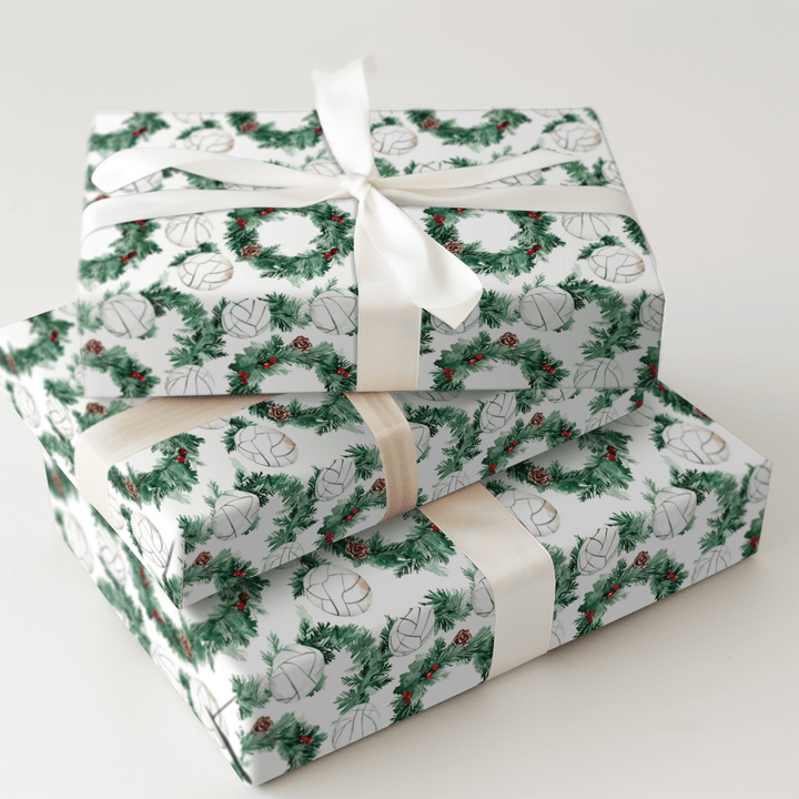 Spin Holly Serve - Wrapping Paper - Aspen & Arlo