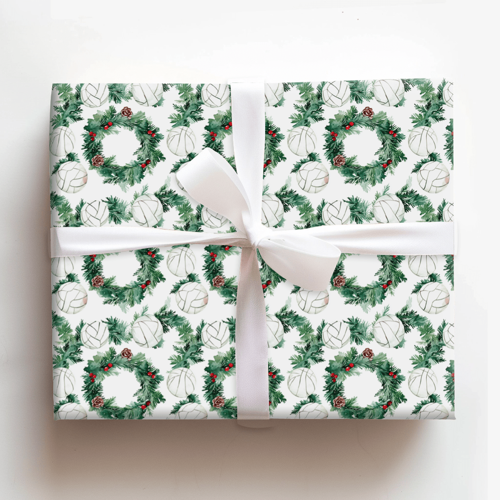 Spin Holly Serve - Wrapping Paper - Aspen & Arlo