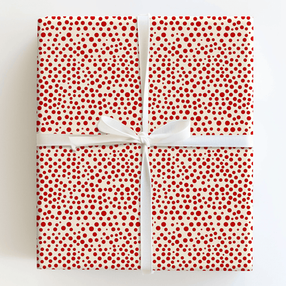 Spot It Red - Wrapping Paper - Aspen & Arlo