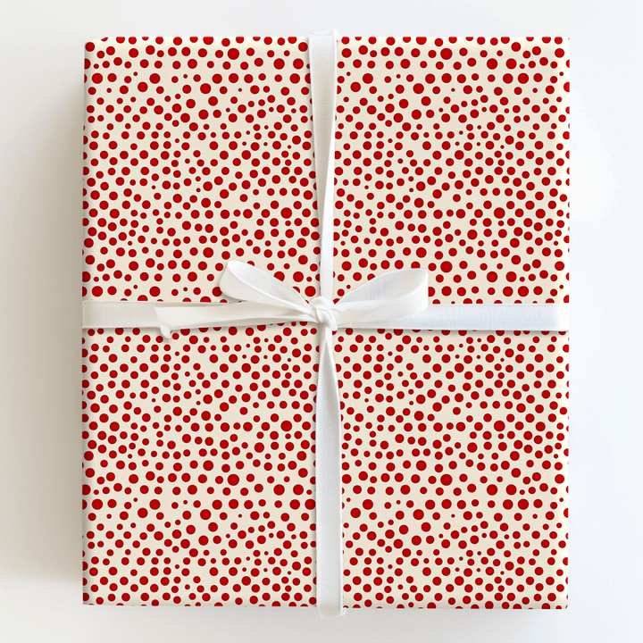 Spot It Red - Wrapping Paper - Aspen & Arlo