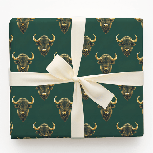 Stamps of Gold - Wrapping Paper - Aspen & Arlo