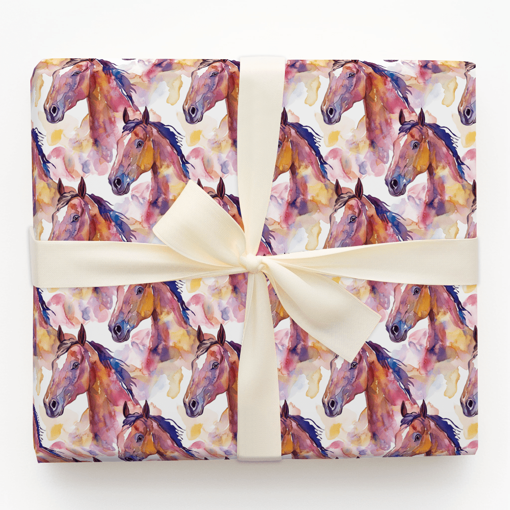 Stirrup Some Fun Wrapping Paper: Horse Gift Wrap for Birthday and ...