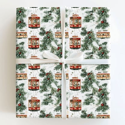 Street Car Festive - Wrapping Paper - Aspen & Arlo