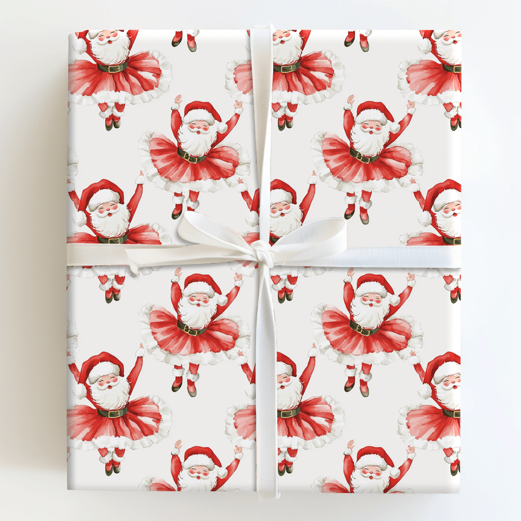 Sugarplum Santa - Wrapping Paper - Aspen & Arlo