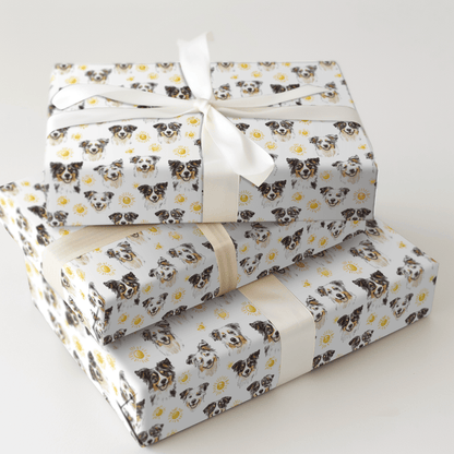 Sunny Day with the Australian Shepherd - Wrapping Paper - Aspen & Arlo