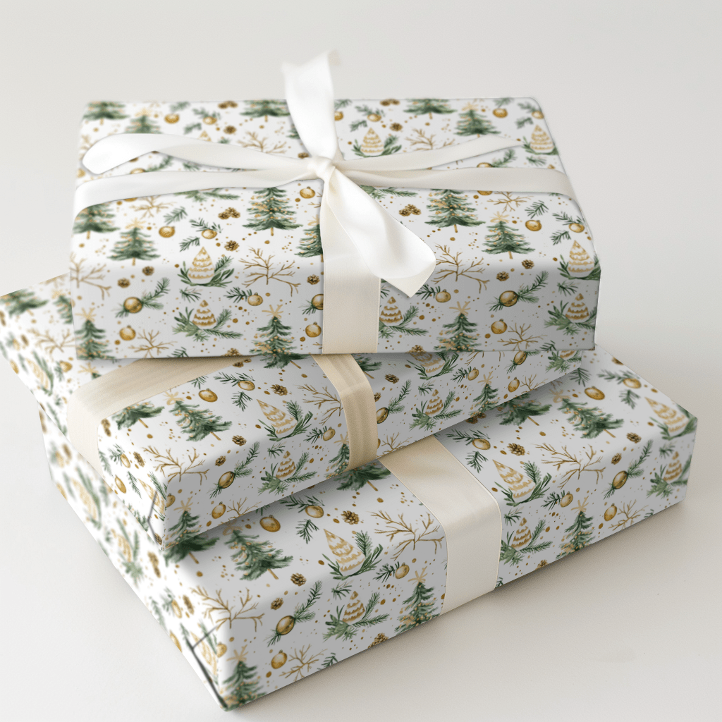Sweet Golden Greetings - Wrapping Paper - Aspen & Arlo