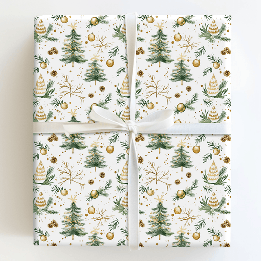 Sweet Golden Greetings - Wrapping Paper - Aspen & Arlo