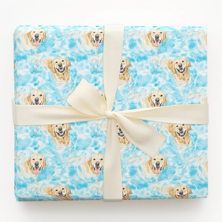 Swimmy Gold - Wrapping Paper - Aspen & Arlo