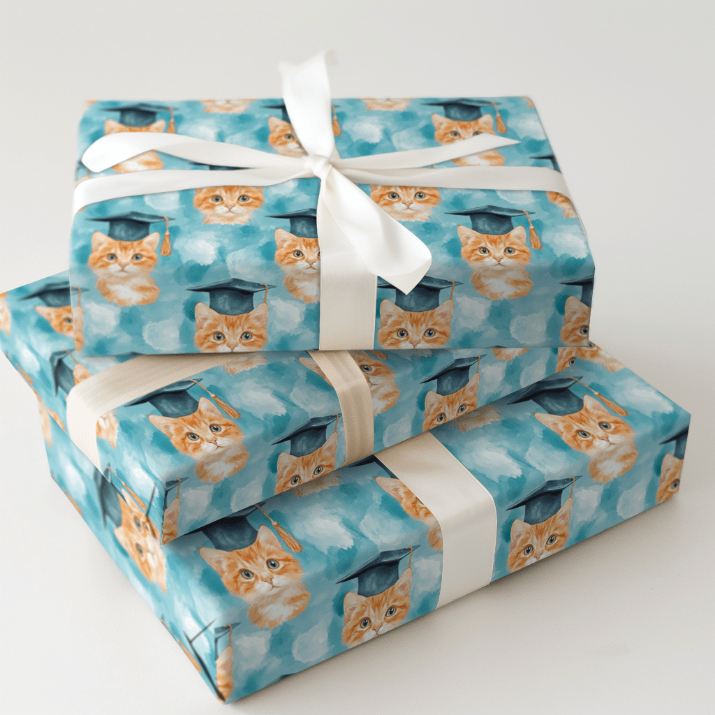 Tabby Graduate - Wrapping Paper - Aspen & Arlo