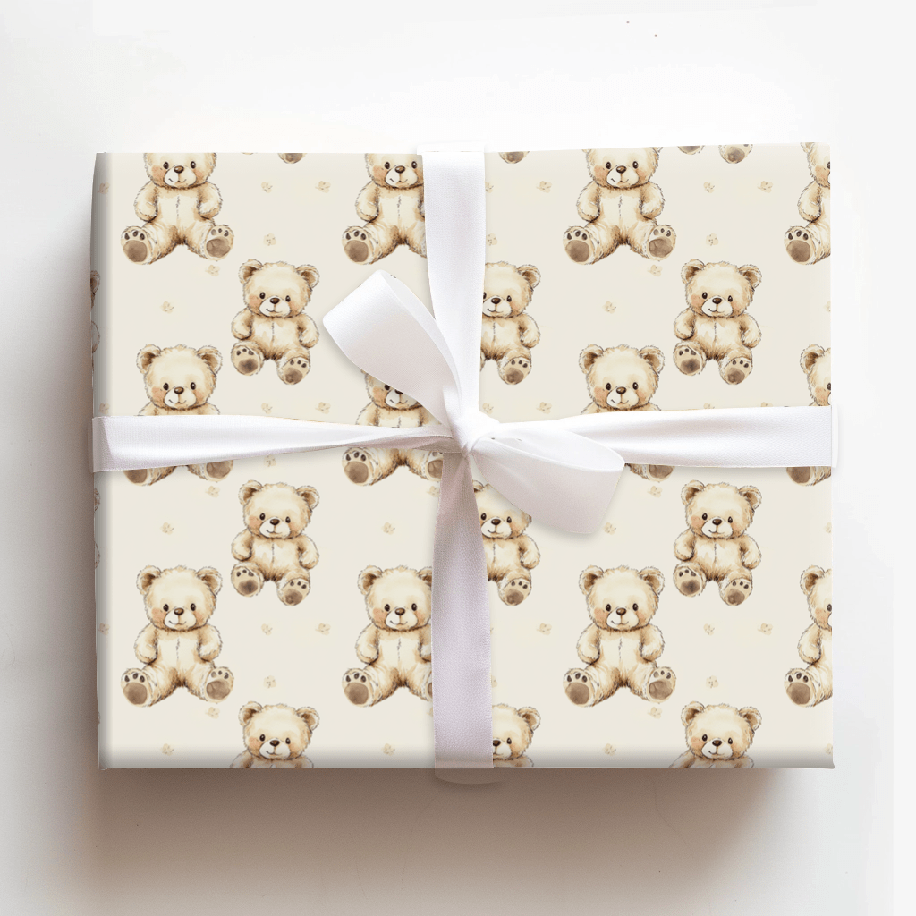 Teddy Time - Wrapping Paper - Aspen & Arlo