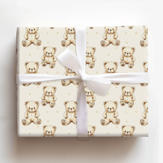 Teddy Time - Wrapping Paper - Aspen & Arlo