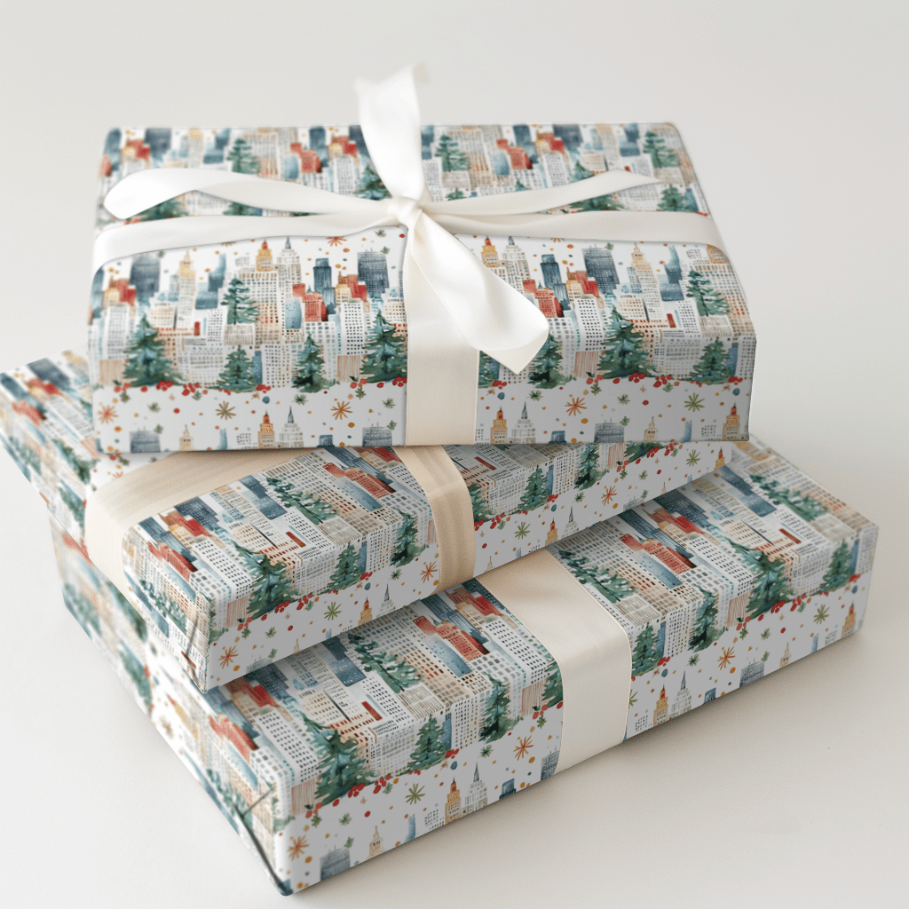 Tinsel in Times Square - Wrapping Paper - Aspen & Arlo