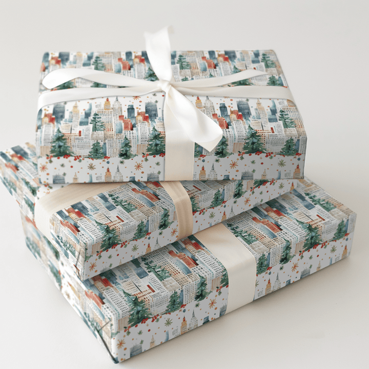 Tinsel in Times Square - Wrapping Paper - Aspen & Arlo