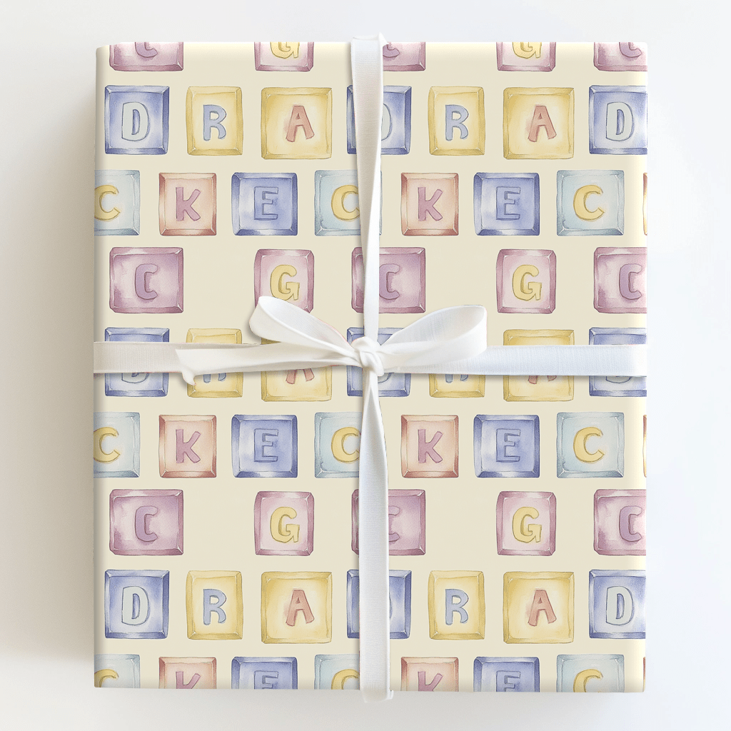 Tiny Tots Big Blocks - Wrapping Paper - Aspen & Arlo