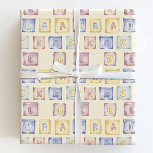 Tiny Tots Big Blocks - Wrapping Paper - Aspen & Arlo