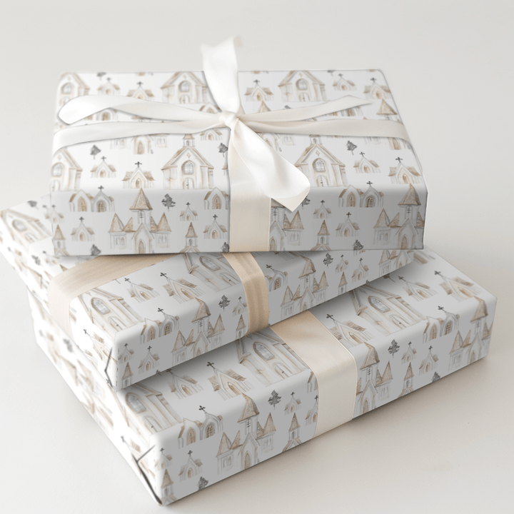 To The Chapel Of Love - Wrapping Paper - Aspen & Arlo
