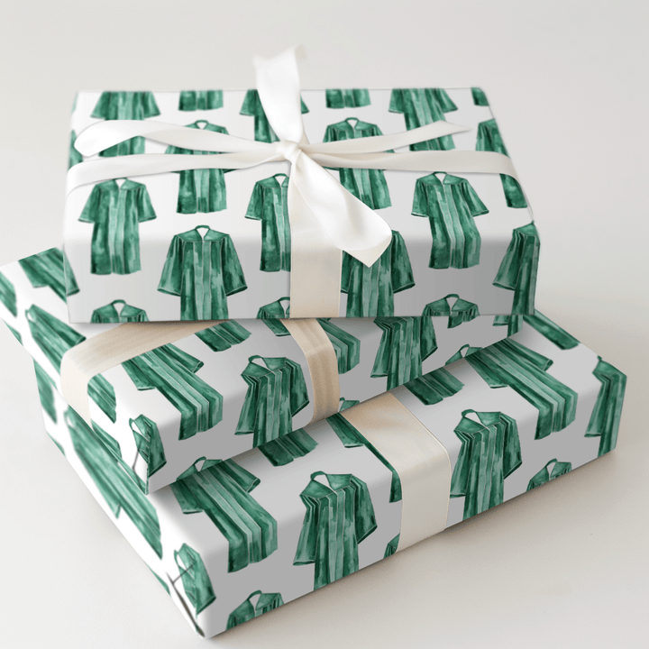 Top of the Class in Green - Wrapping Paper - Aspen & Arlo