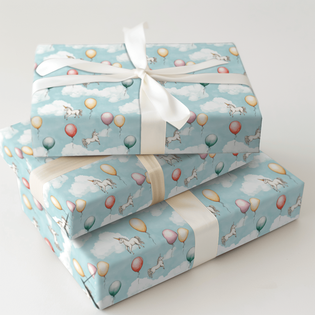 Unicorn of the Sky - Wrapping Paper - Aspen & Arlo