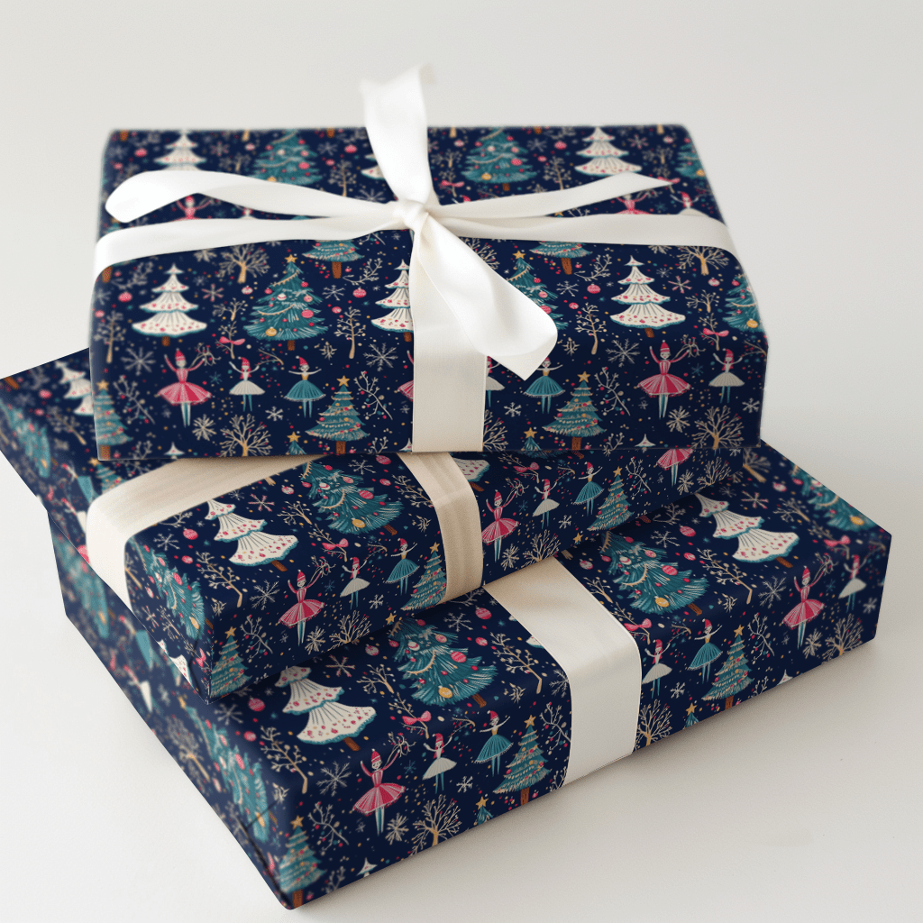 Waltz of Snowflakes - Wrapping Paper - Aspen & Arlo