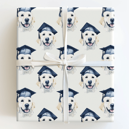 White Golden Graduate - Wrapping Paper - Aspen & Arlo