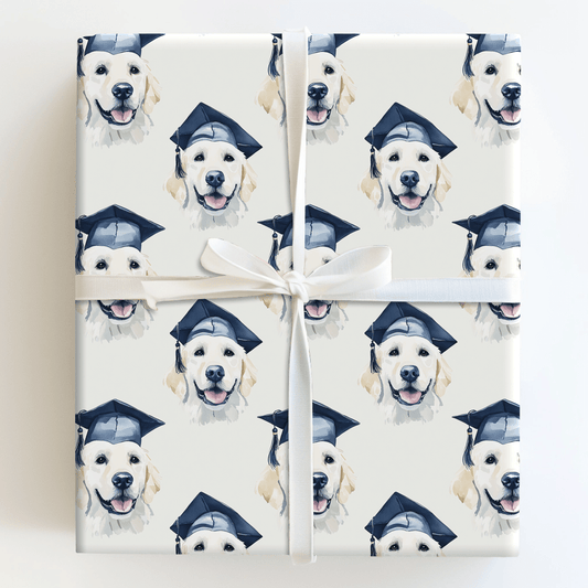 White Golden Graduate - Wrapping Paper - Aspen & Arlo