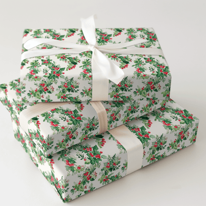 Wrapped In Holly - Wrapping Paper - Aspen & Arlo