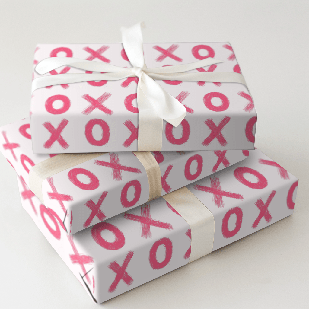XO Peach - Wrapping Paper - Aspen & Arlo