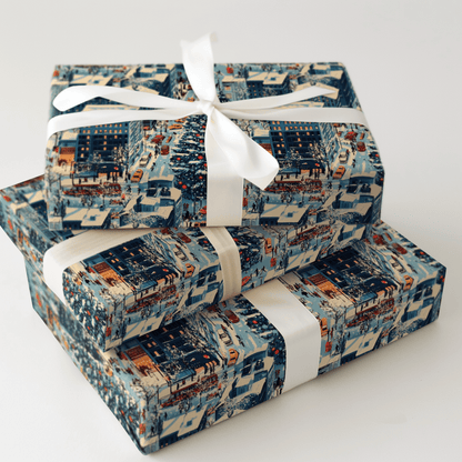 A Festive Fifth Ave - Wrapping Paper - Aspen & Arlo