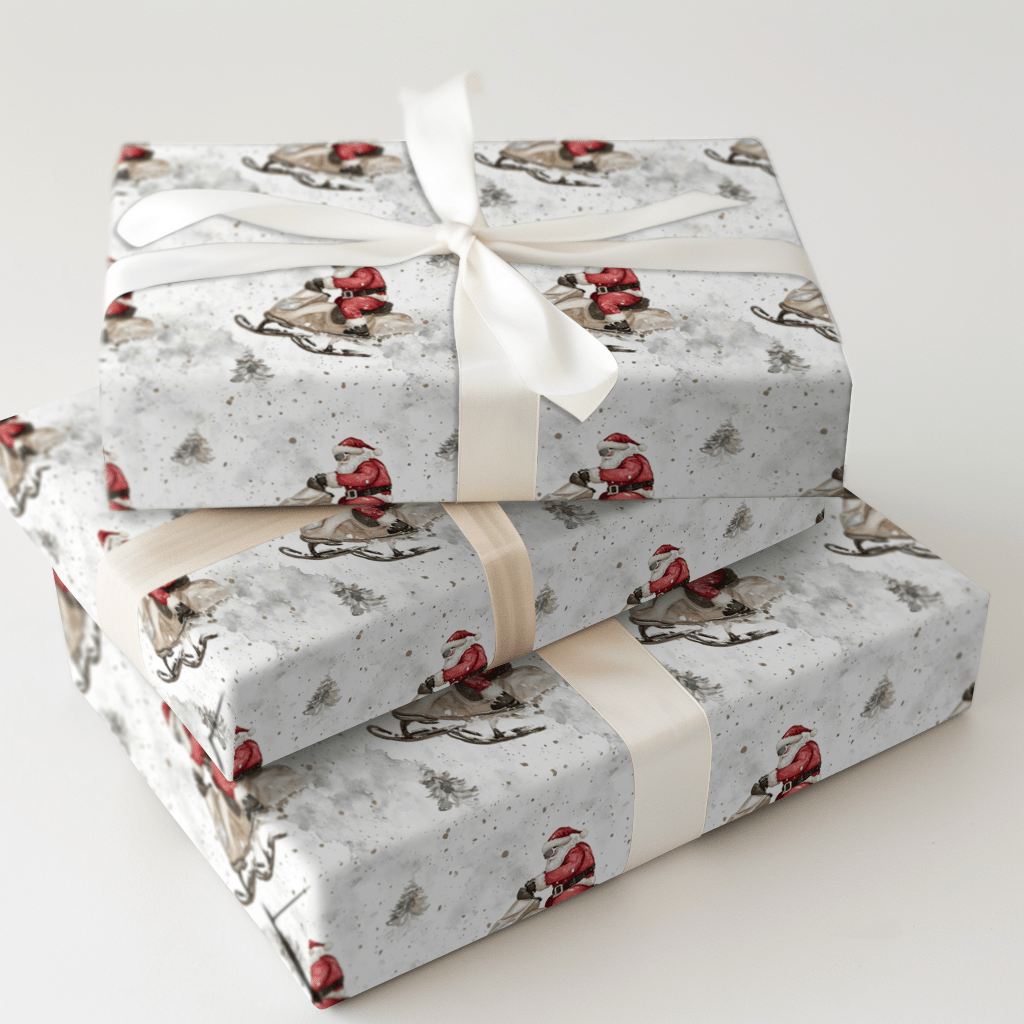 Santa's Dash - Wrapping Paper - Aspen & Arlo