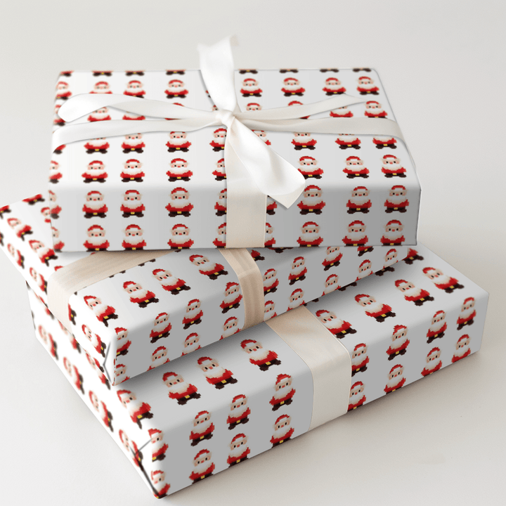 8Bite Santa - Wrapping Paper - Aspen & Arlo