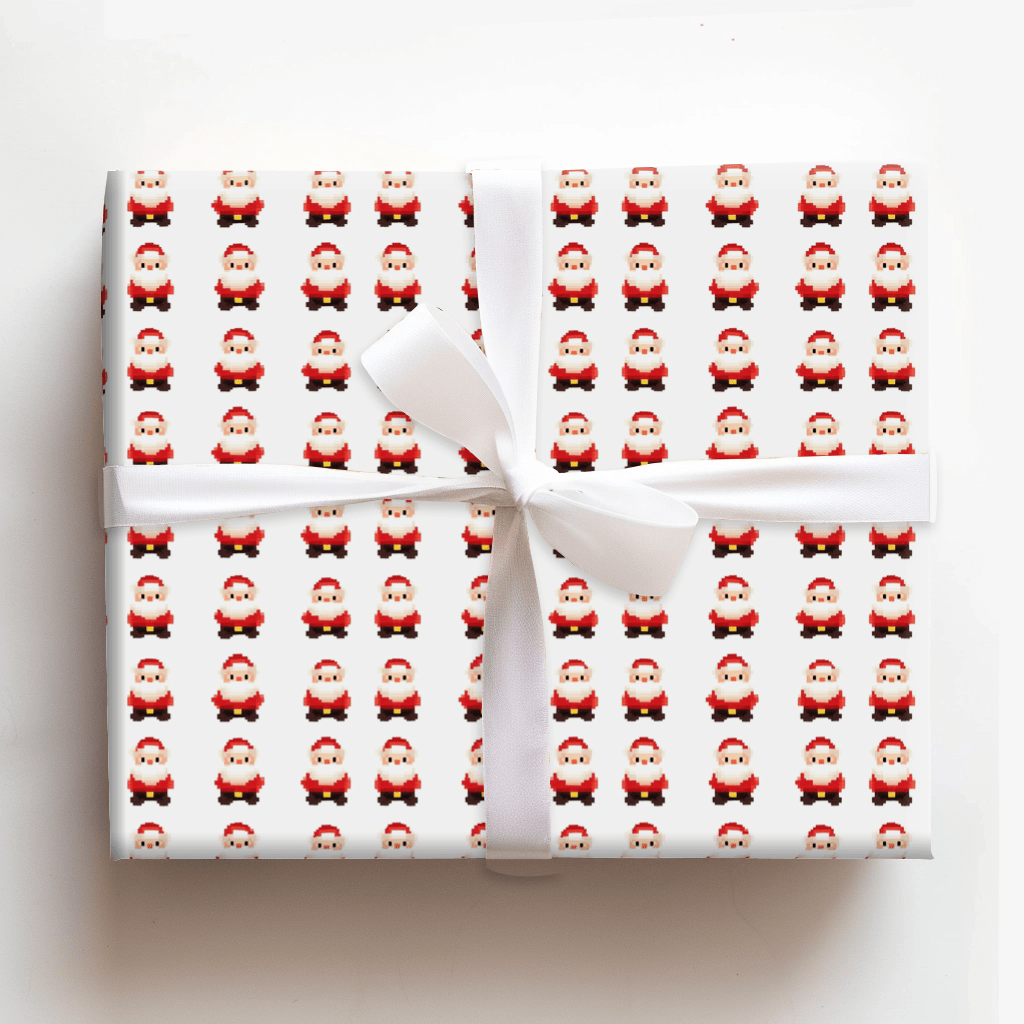 8Bite Santa - Wrapping Paper - Aspen & Arlo