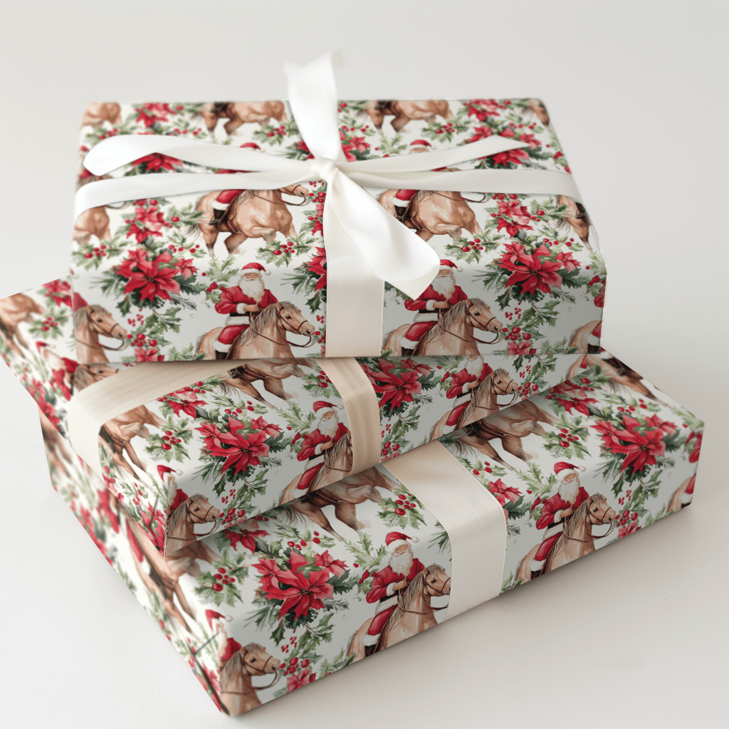 The Lone Poinsetta - Wrapping Paper - Aspen & Arlo