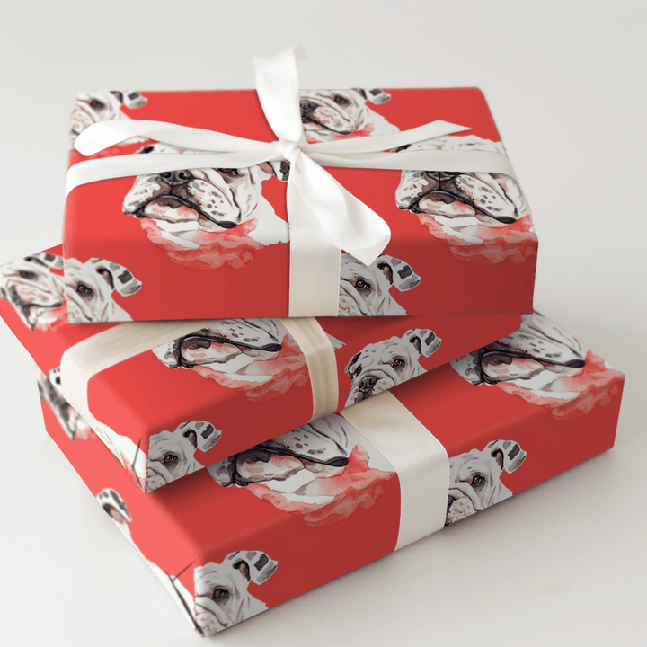 Bulldog Bite - Wrapping Paper - Aspen & Arlo