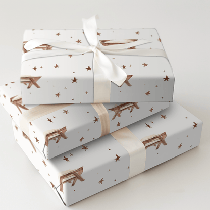 Away in the Manger - Wrapping Paper - Aspen & Arlo
