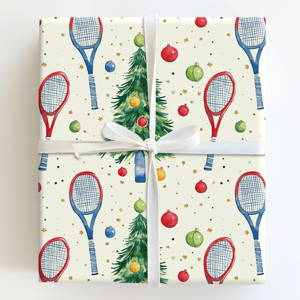 Tinsel and Tennis - Wrapping Paper - Aspen & Arlo