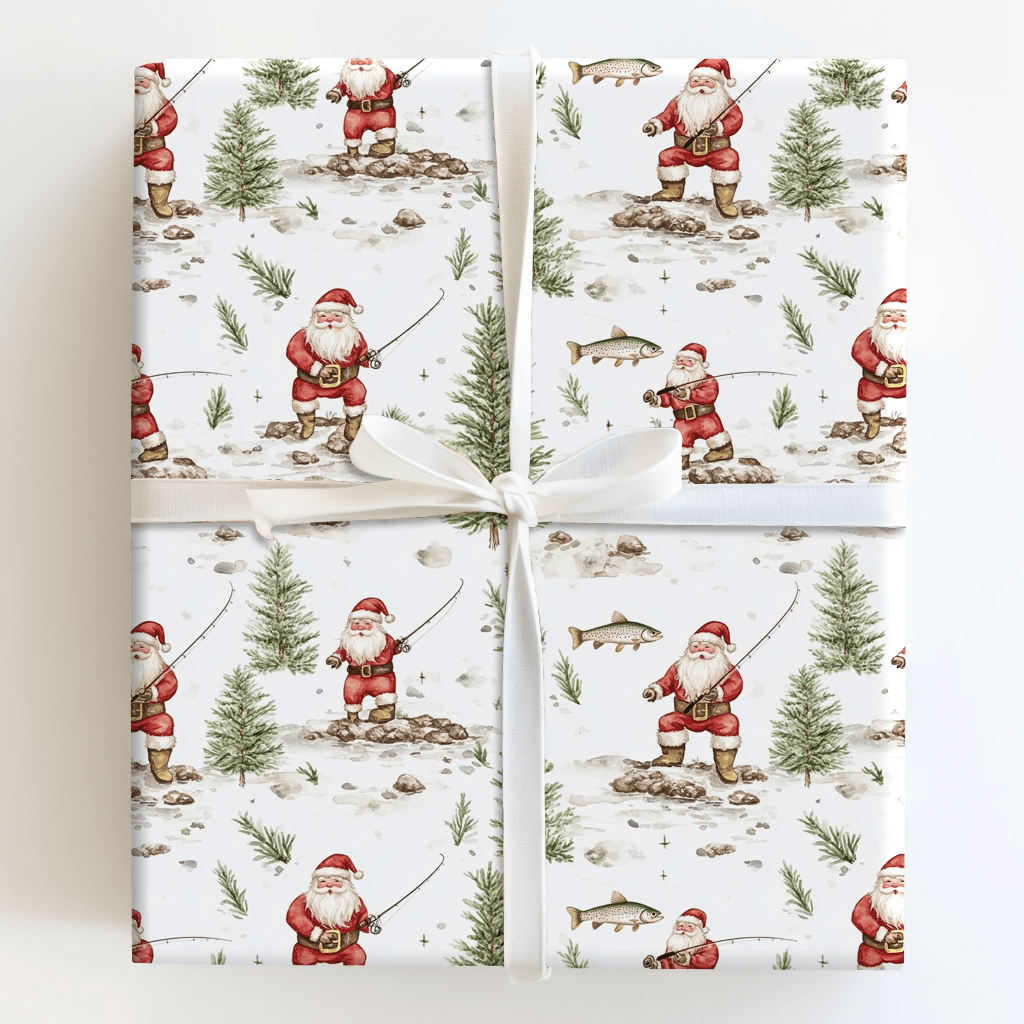 Flyin with Santa - Wrapping Paper - Aspen & Arlo