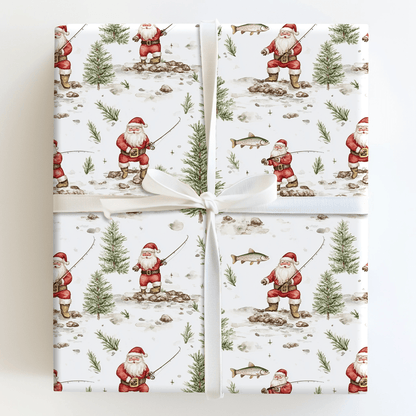 Flyin with Santa - Wrapping Paper - Aspen & Arlo